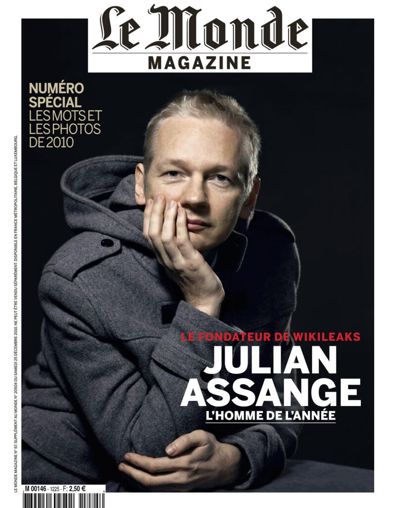 Julian Assange, homme de l'année pour "Le Monde"